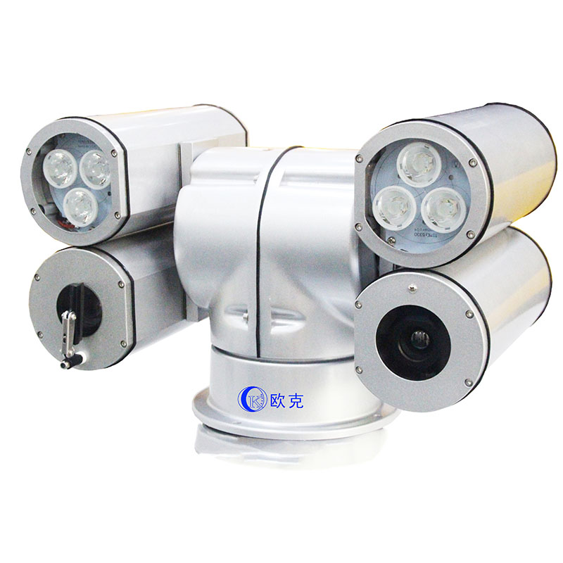 LED燈強光照明車載云臺攝像機定制款網絡IP/SDI/AHD/模擬OK-CT803LED-IP